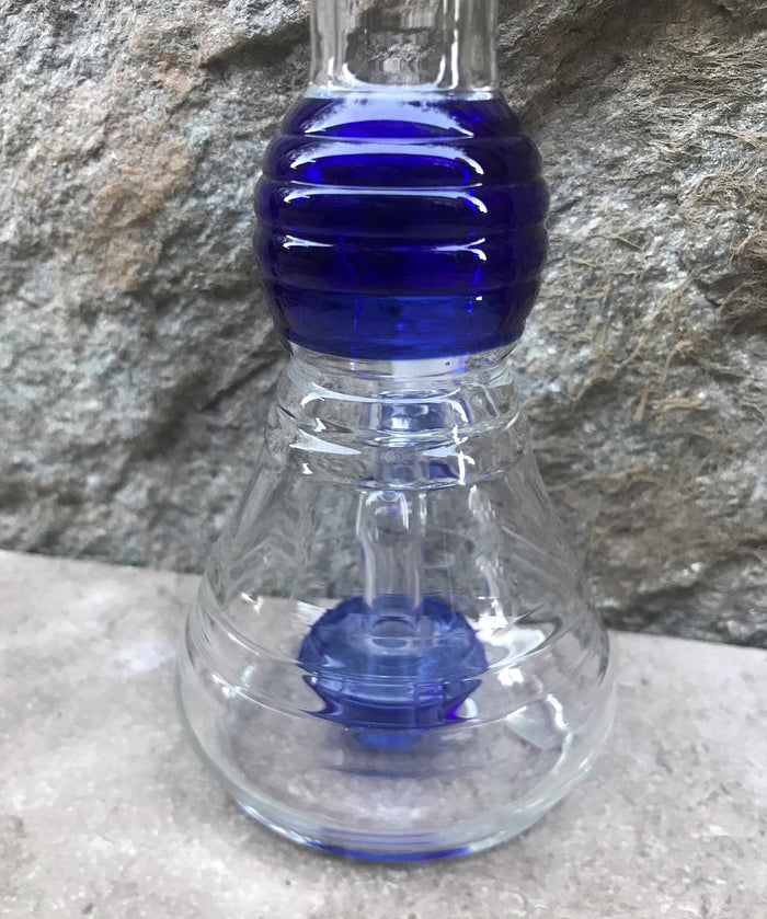 10" Thick Glass Beaker Rig shower perc 2 - 14mm Bowls