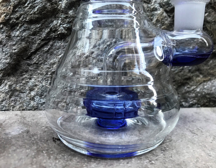 10" Thick Glass Beaker Rig shower perc 2 - 14mm Bowls