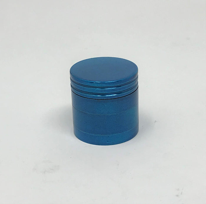 1.25" Herb Grinder with Pollen Catcher and Magnetic Lid - 4 Piece in TEAL