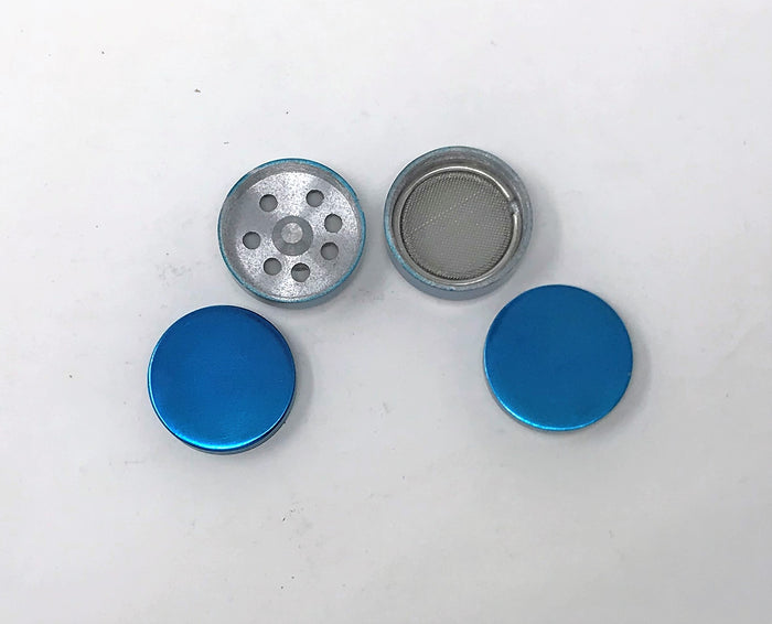 1.25" Herb Grinder with Pollen Catcher and Magnetic Lid - 4 Piece in TEAL