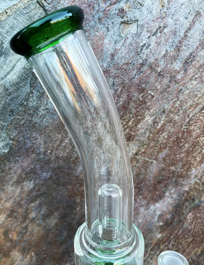 13" Thick Glass Rig Dome Perc Tree Perc Honey Comb 18mm Yoda Bowl