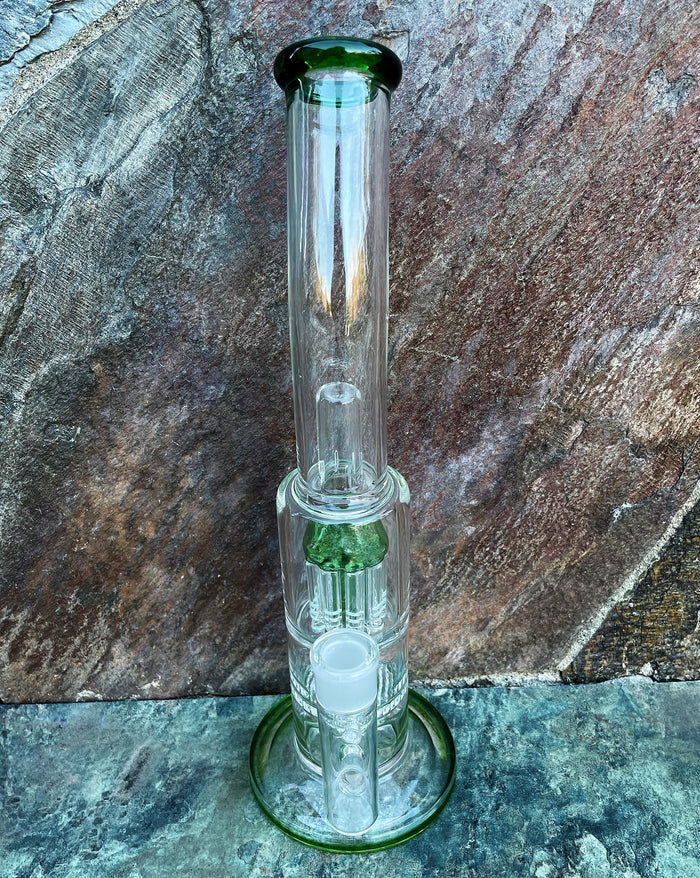 13" Thick Glass Rig Dome Perc Tree Perc Honey Comb 18mm Yoda Bowl