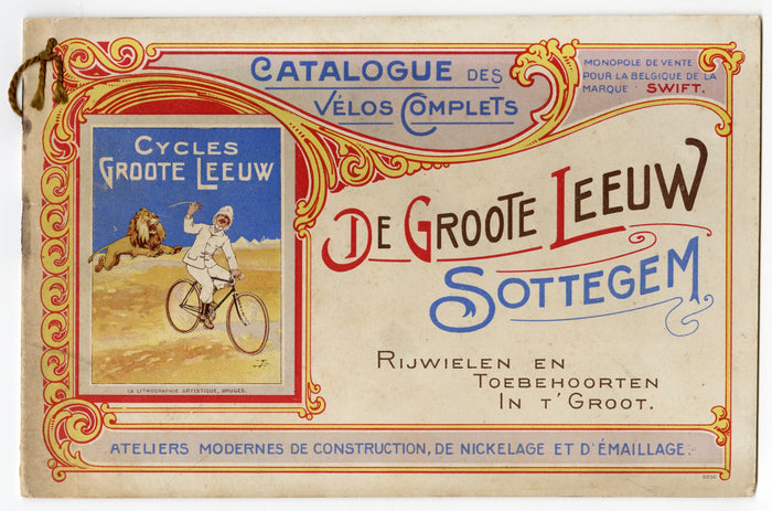 1914 Edwardian De Groote Leeuw European Paper Bicycle Catalog