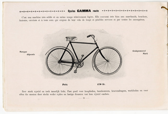 1914 Edwardian De Groote Leeuw European Paper Bicycle Catalog