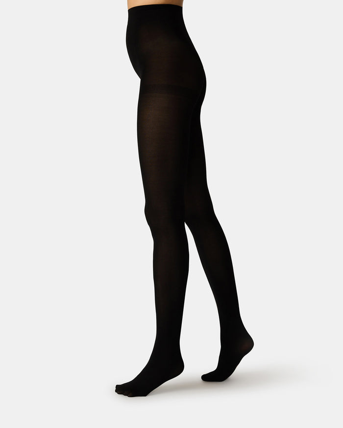 2 PACK LARGE LACE OPENWORK TIGHTS BLACK