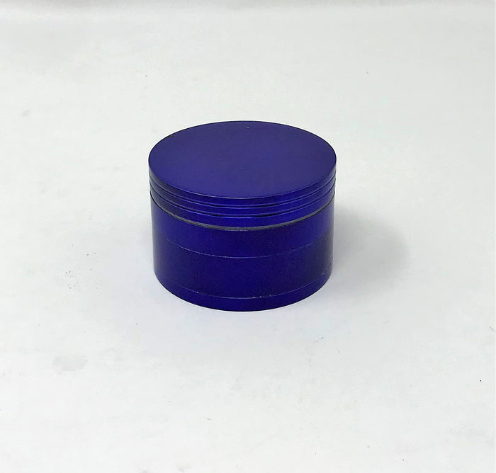 2'' Spice Herb Grinder with Pollen Catcher Metal 4 Part Grinder - Blue