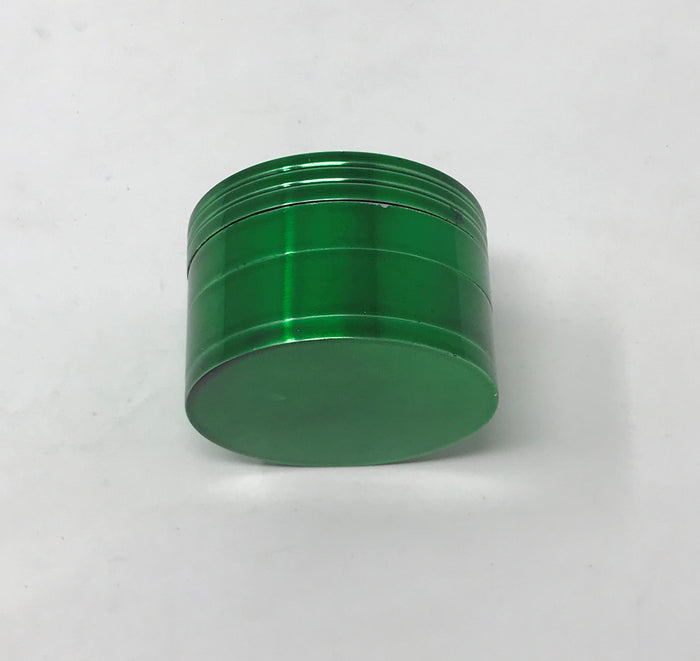 2'' Spice Herb Grinder with Pollen Catcher Metal 4 Part Grinder - Green