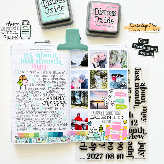 2025 About Last Month - 6x8 Stamp Set