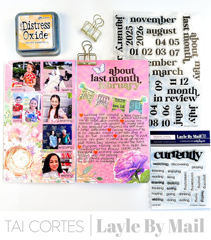 2025 About Last Month - 6x8 Stamp Set