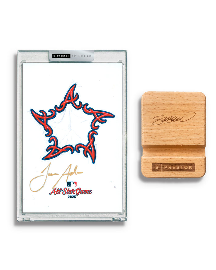 2025 MLB All Star Game Sketch - Jason Adam Autograph Slab - Authenticated