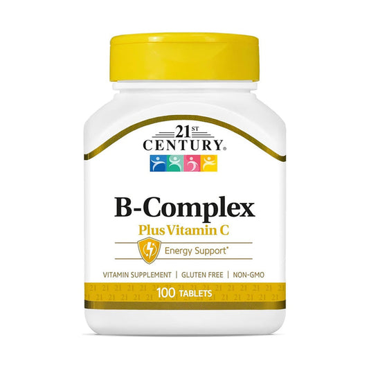 21st Century B-Complex with Vitamin C Caplets - 30 Tablets, Multivitamin Supplements