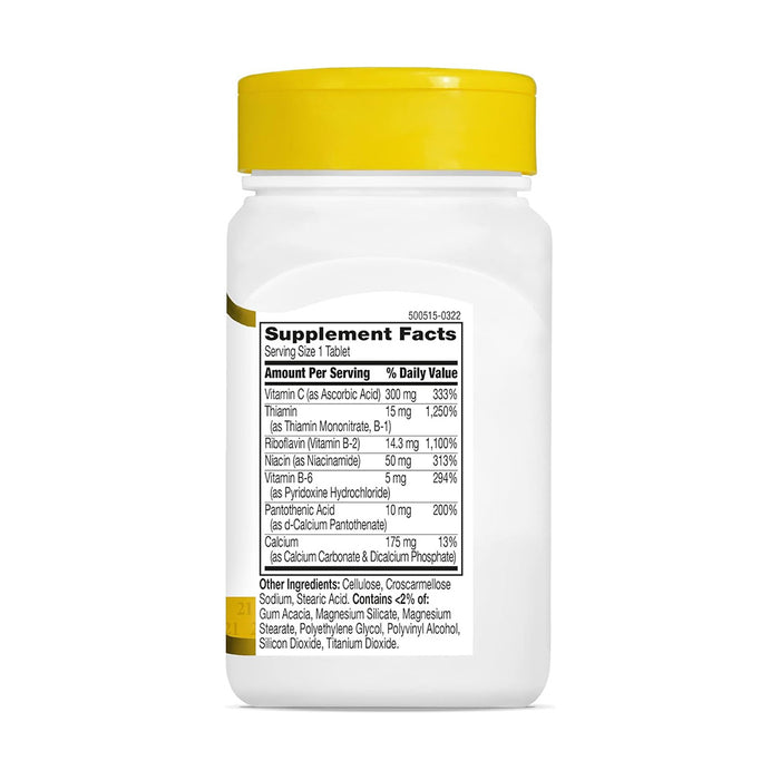 21st Century B-Complex with Vitamin C Caplets - 30 Tablets, Multivitamin Supplements