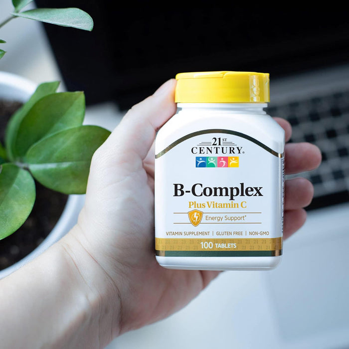 21st Century B-Complex with Vitamin C Caplets - 30 Tablets, Multivitamin Supplements