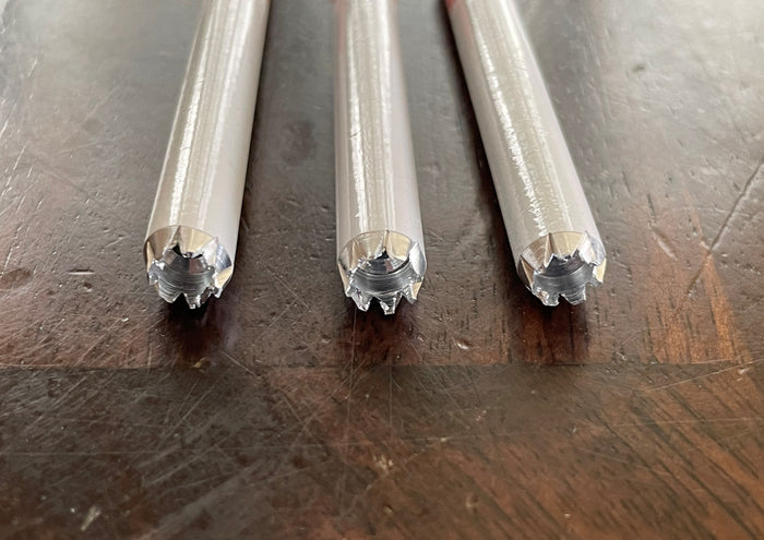 3" Cigarette One Hitter Pipe Aluminum Bat w/serrated teeth (3 Pack)