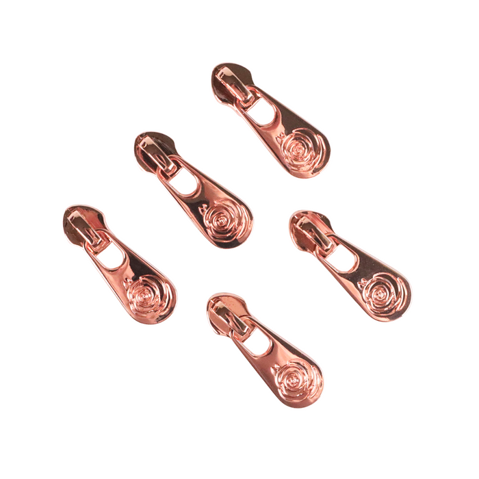 #5 Rose Tab | Zipper Pull - Pack of 5