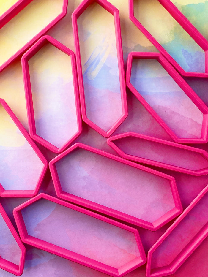 5.5 inch Elongated Hexagon Stick Cookie Cutters