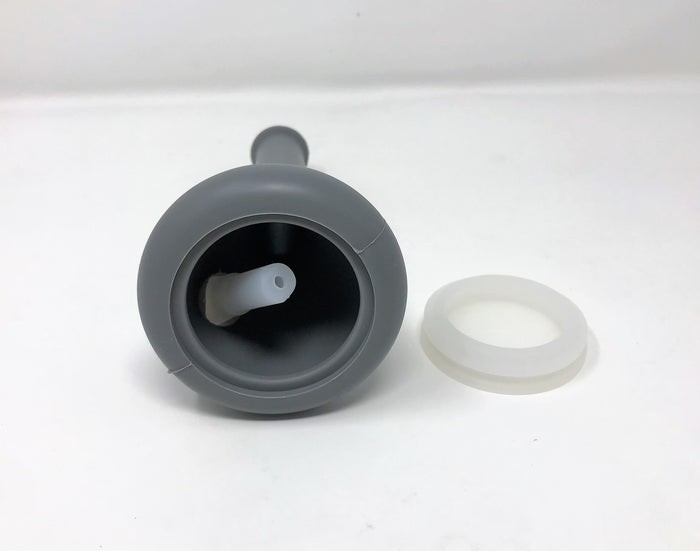 7.5" Silicone Detachable Beaker Unbreakable Bong in Gray w/14mm Bowl