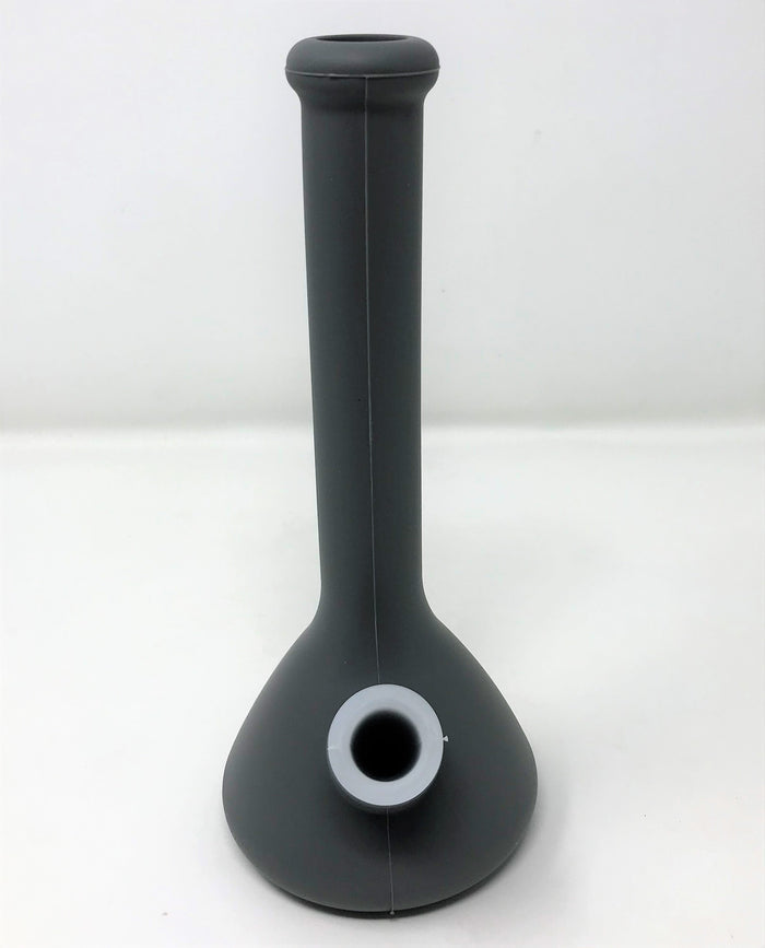 7.5" Silicone Detachable Beaker Unbreakable Bong in Gray w/14mm Bowl