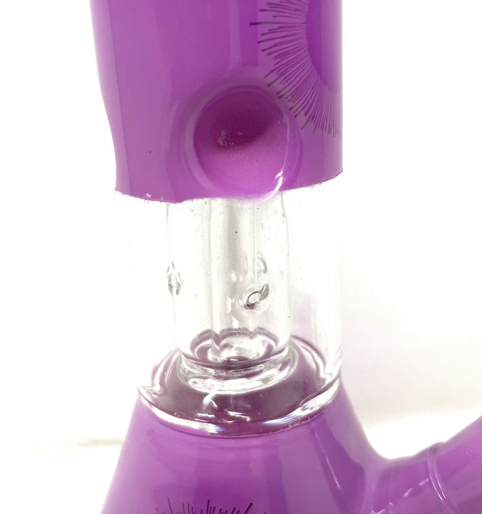 8" Glass Beaker Bong Dome Perc Ice Catchers Slide in stem with Bowl