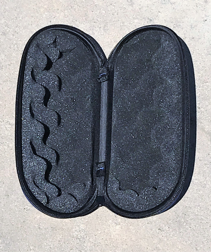 9" Padded Zip Pouch - Protective Hard Case for Pipe Storage - Blue Berry Great for travel!