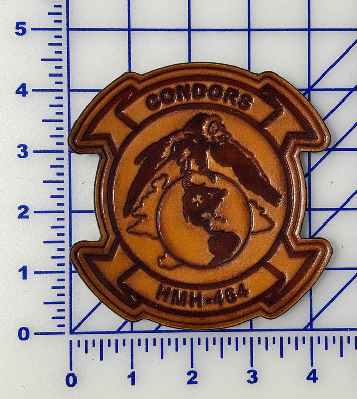 Officially Licensed USMC HMH-464 Condors Leather Patch