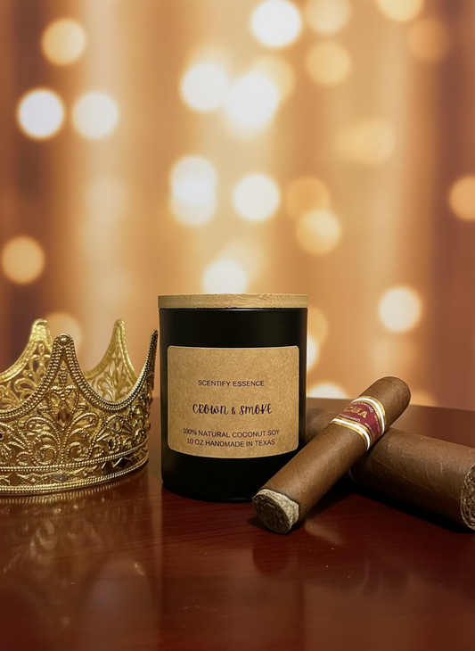 Scentify Essence Crown & Smoke coconut soy Candle
