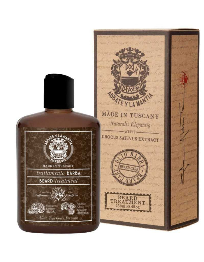Abbate y La Mantia antibacterial beard and hair wash bottle with packaging