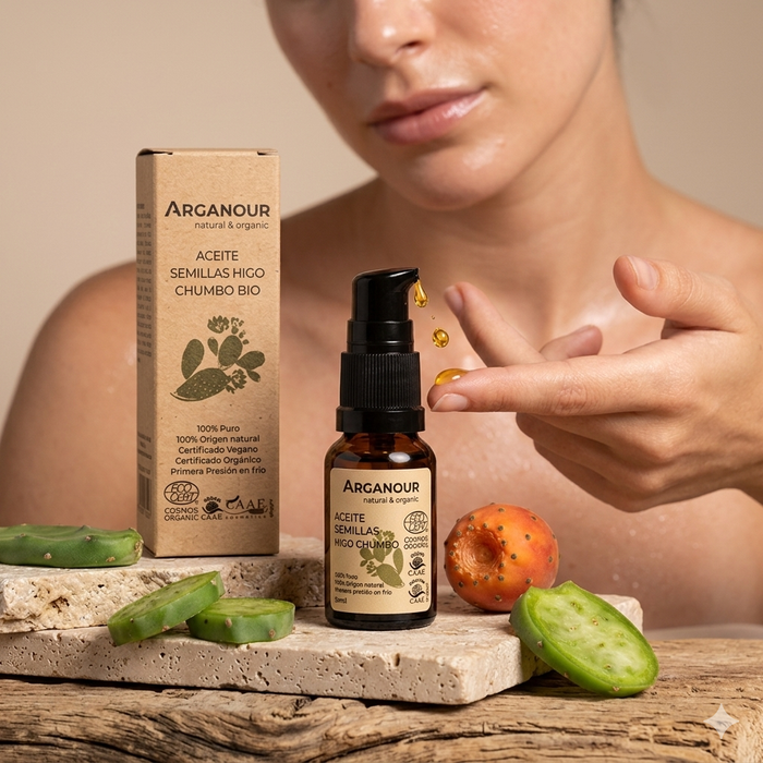 Aceite de higo chumbo bio 100% puro 15 ml Arganour