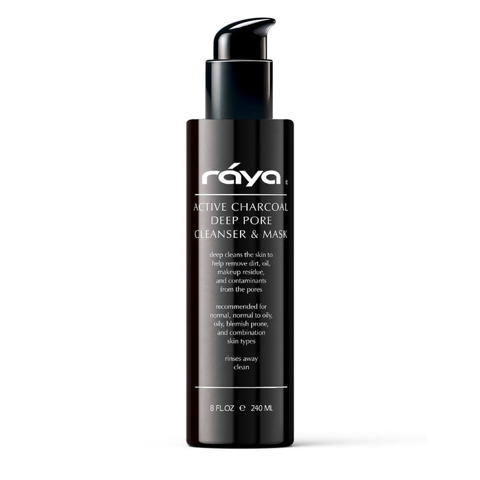 ACTIVE CHARCOAL DEEP PORE CLEANSER & MASK (121) RAYA SPA - rayaspa