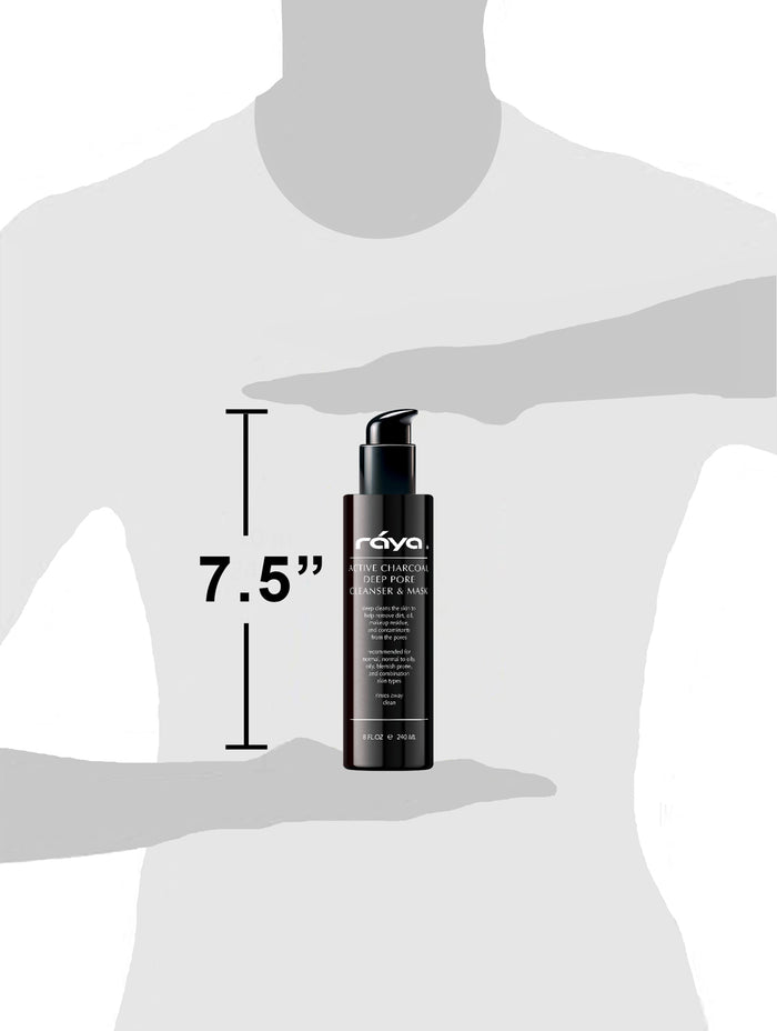 ACTIVE CHARCOAL DEEP PORE CLEANSER & MASK (121) RAYA SPA - rayaspa