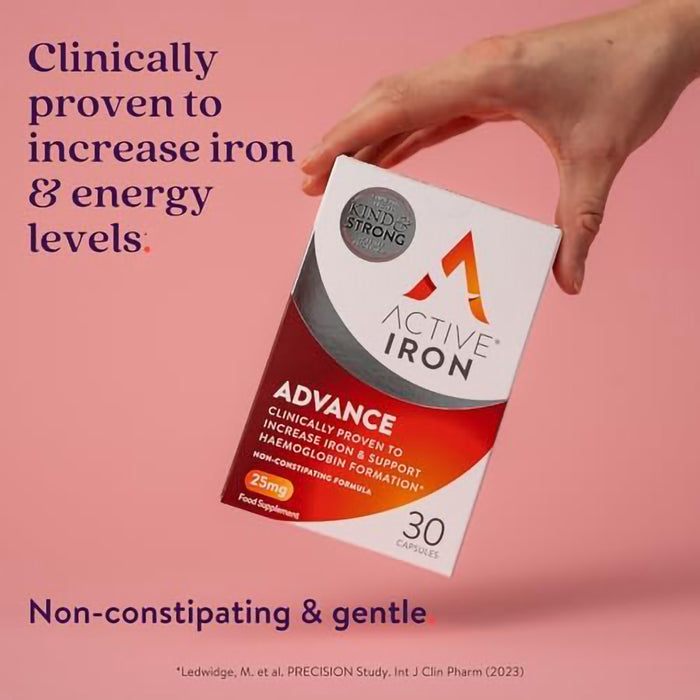 Active Iron 25mg Capsules - 30 Capsules, Minerals
