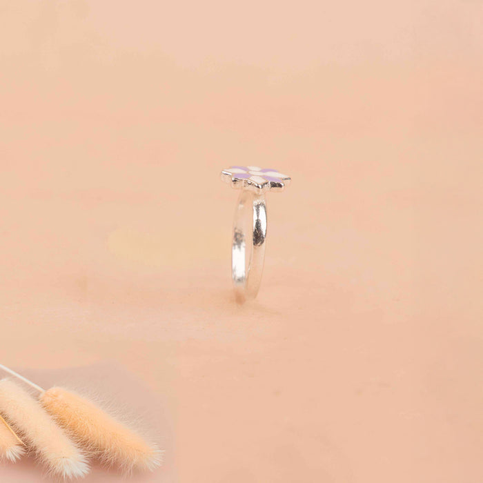Adya Purple Bloom Midi Ring