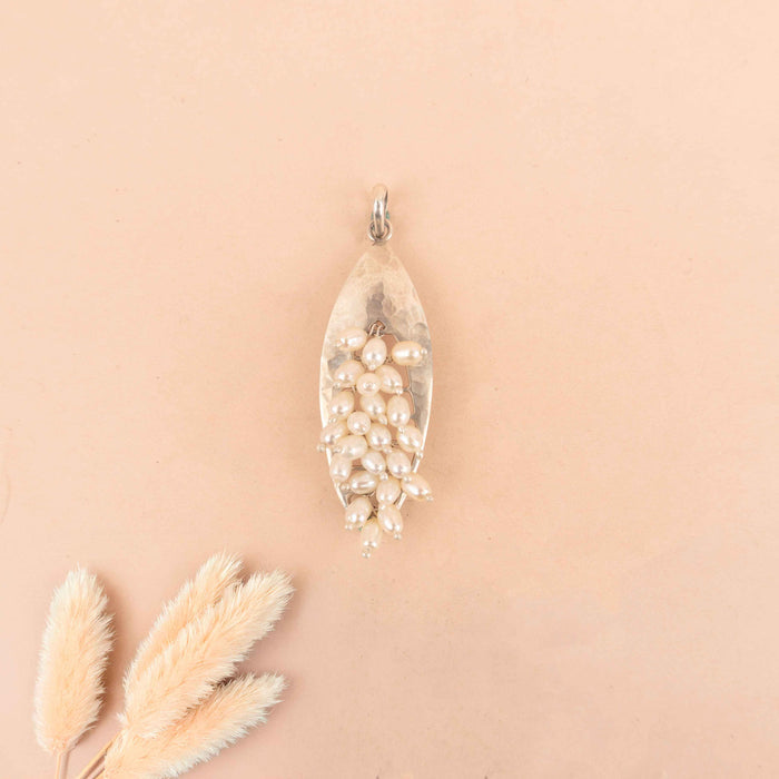 Adya Textured Pearl Bunch Pendant