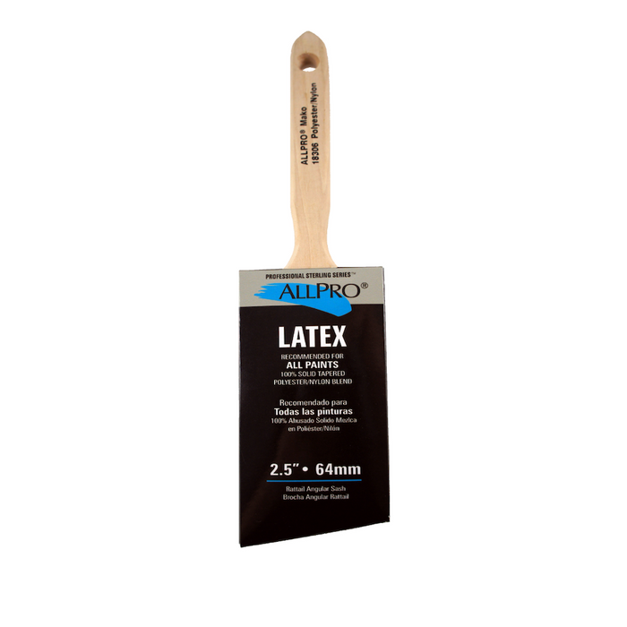 All pro Mako Polyester/Nylan 2,5" angle sash brush