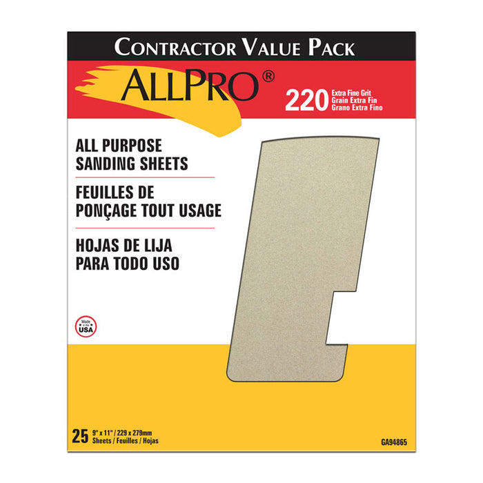 Standard 9x11 Sheet 25PK