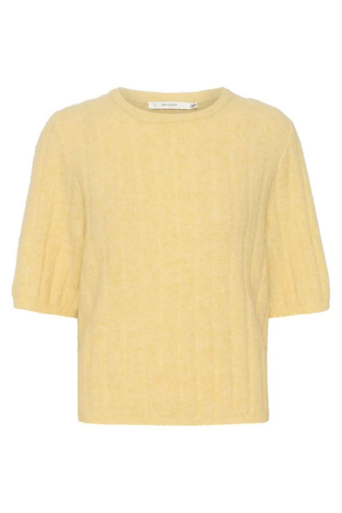 Alpha Short Sleeve Knit Tee | Flaxen Melange