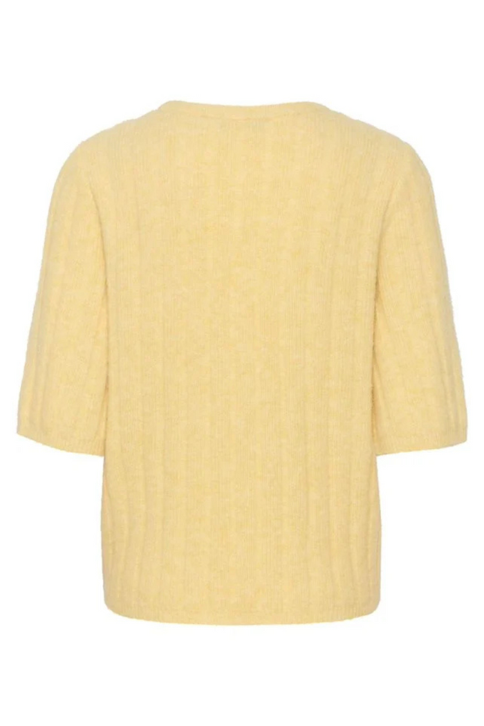 Alpha Short Sleeve Knit Tee | Flaxen Melange
