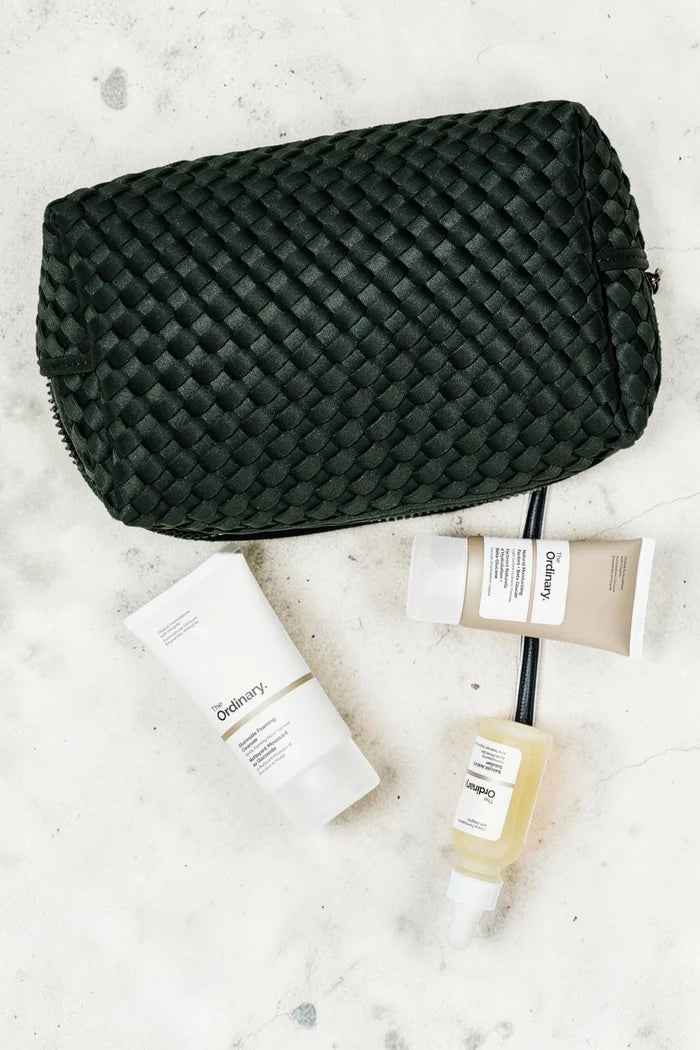 Altitude Woven Neoprene Cosmetic & Travel Organiser Pouch | Olive