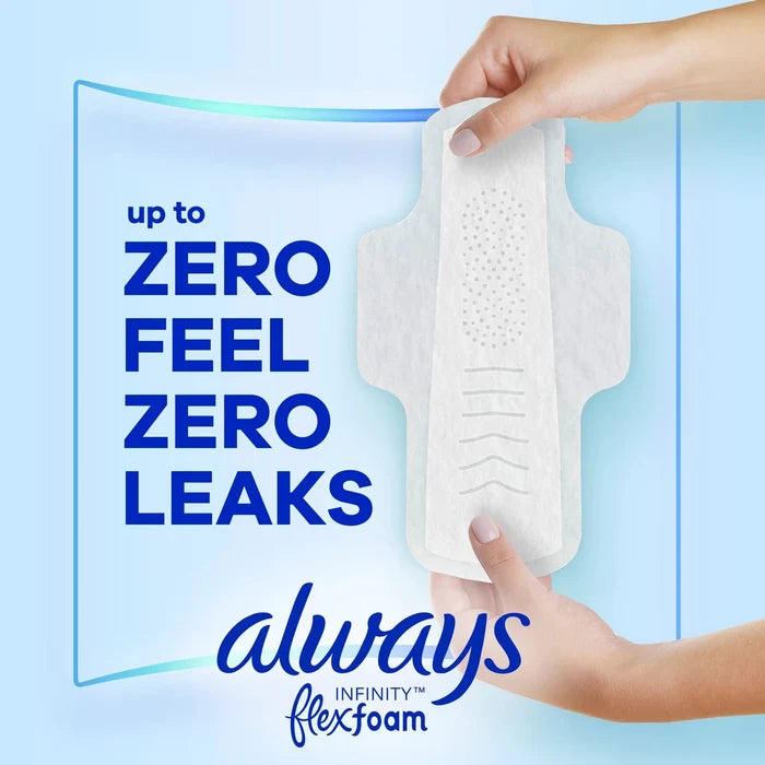 Always Infinity Size 2 Super Pads with Wings, Unscented - 10037000117145-Pack - LL Medico