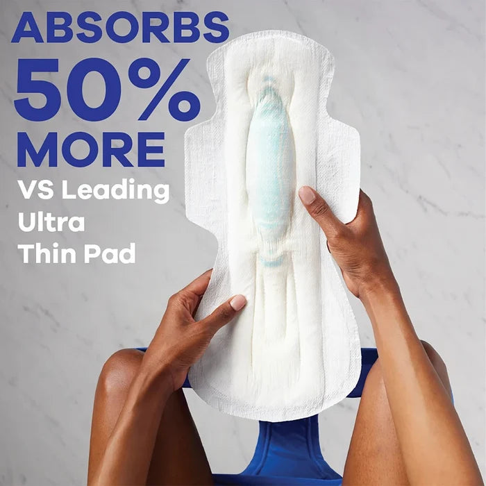 Always Maxi Size 5 Extra Heavy Overnight Pads with Wings, Unscented - 03700017902-Pack - LL Medico