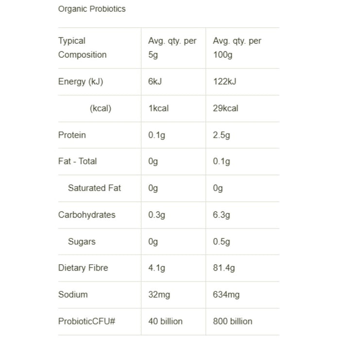 AMAZONIA Raw Organic Probiotics Cloudy Apple
