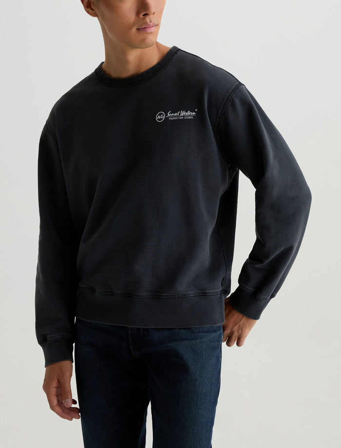 Arc Crew Sunset Western 5 Yrs True Blac Relaxed Fit Crew Neck Sweatshi Men Top Photo 5