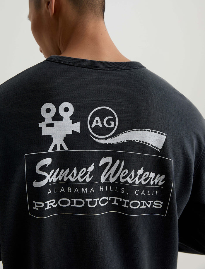 Arc Crew Sunset Western 5 Yrs True Blac Relaxed Fit Crew Neck Sweatshi Men Top Photo 6
