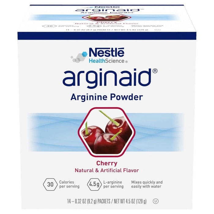 Arginaid Arginine Powder Drink Mix, Cherry, 0.32 oz - 10043900359844-Single - LL Medico
