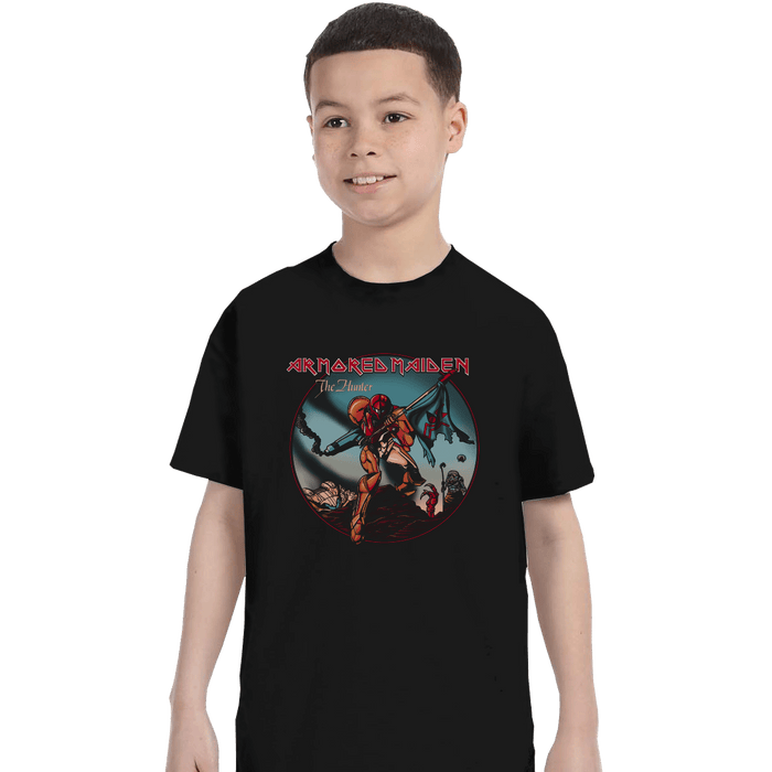 Shirts T-Shirts, Youth / XL / Black Armored Maiden