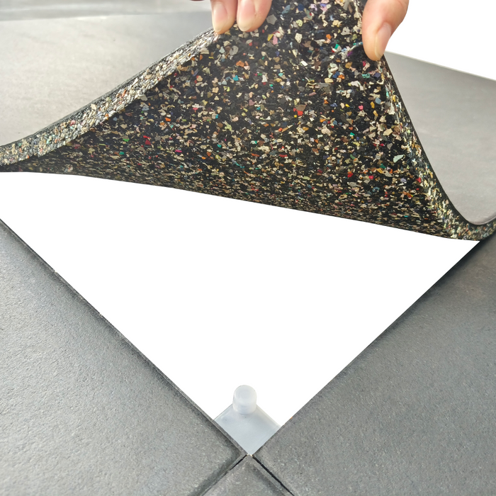 Armortech Commercial EPDM 20mm Rubber Floor Tile Black