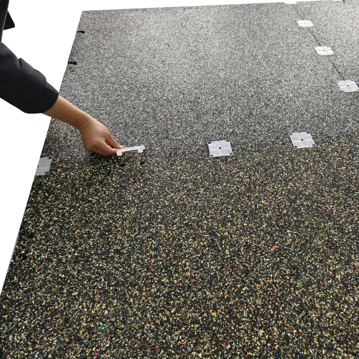 Armortech Commercial EPDM 20mm Rubber Floor Tile Black