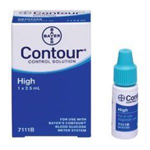 Ascensia Contour Blood Glucose Control Solution, High Level, 2.5 mL - ASC7111-Single - LL Medico