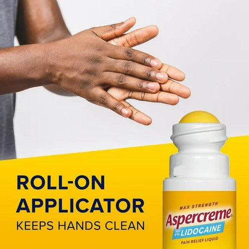 Aspercreme Lidocaine Fragrance - Free Pain Relief Roll - On - 4116705810 - LL Medico