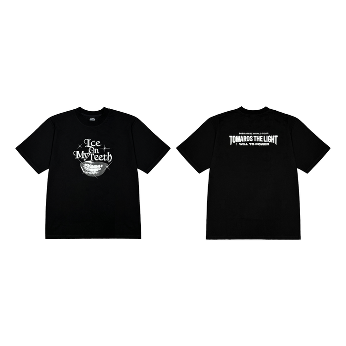 ATEEZ - TOWARDS THE LIGHT : WILL TO POWER WORLD TOUR POP-UP STORE IN EUROPE OFFICIAL MD SHORT SLEEVE T-SHIRT IOMT VER - COKODIVE